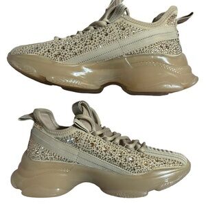 Steve Madden Maxima Rhinestone Embellished Sneakers